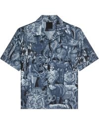 Givenchy - Hubert Objects Print Short-Sleeve Shirt - Lyst