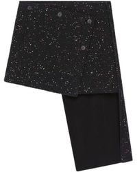 Courreges - Asymmetrical-Panel Tweed Mini Skirt - Lyst