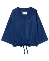 Lisa Marie Fernandez - Sailor Cotton-Terry Top - Lyst