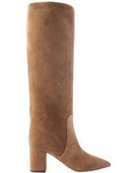 Paris Texas - Solid Color Suede Knee Boots - Lyst