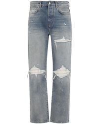 Amiri - Straight Mx1 Distressed Jeans - Lyst