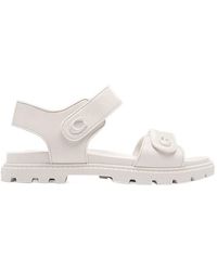 COACH - Brynn Leather Sandals - Lyst