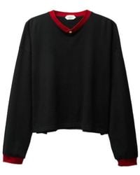 Versace - Medusa Long Sleeve V-Neck T-Shirt - Lyst