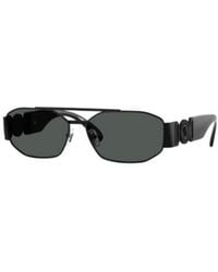 Versace - Embellished Double-Bridge Sunglasses - Lyst