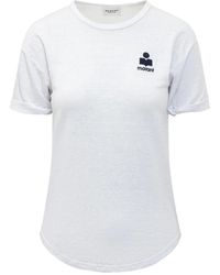 Isabel Marant - Isabel Marant Étoile Koldia Logo Printed T-Shirt - Lyst