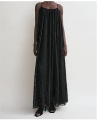 white christmas dresses Satin slip dress black – TOTEME main image 0