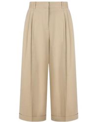 The Row - Pleated Twill Trousers - Lyst