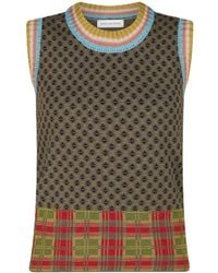 Dries Van Noten - Temi Patterned Knitted Top - Lyst