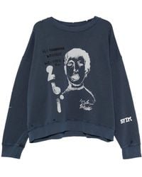 Song For The Mute - Graphic-Print Distressed Sweatshirt - Lyst