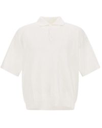 Herno - Textured Knit Polo Shirt - Lyst