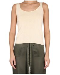 Aspesi - Scoop-Neck Knitted Top - Lyst
