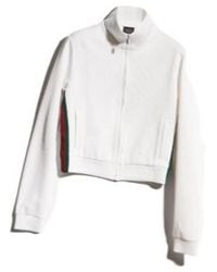 Gucci - Zip-Up Ribbed Sweatshirt - Lyst
