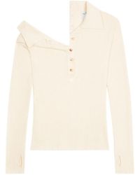 Courreges - Courrèges Button-Fastened Knitted Jumper - Lyst