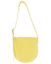 Jil Sander - Crinkled Finish Zipped Shoulder Bag - Lyst