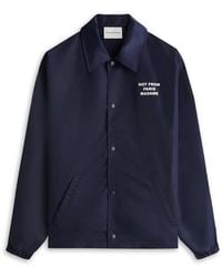 Drole de Monsieur - Drôle De Monsieur La Vest Slogan Lightweight Button-Up Jacket - Lyst
