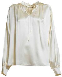 Max Mara - Tamigi Bow Detailed Long-Sleeved Blouse - Lyst