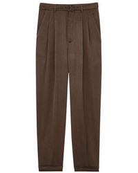 Saint Laurent - High Waist Slim Fit Pants - Lyst