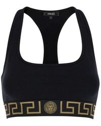 Versace - Greca Border Scoop Neck Triangle Bra - Lyst
