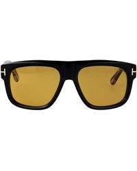 Tom Ford - Nero Lucido Marrone Acetate Sunglasses - Lyst