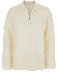 P.A.R.O.S.H. - P.A.R.O..H. Dropped Shoulder Knitted Jumper - Lyst