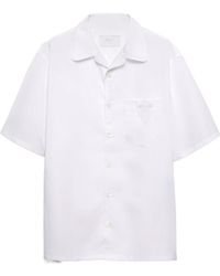Prada - Short-Sleeved Button-Up Shirt - Lyst