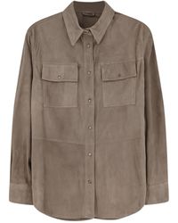 Brunello Cucinelli - Long Sleeved Buttoned Shirt - Lyst