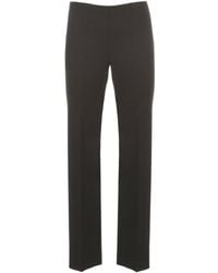 P.A.R.O.S.H. - Mid-Rise Tapered Virgin Wool Trousers - Lyst