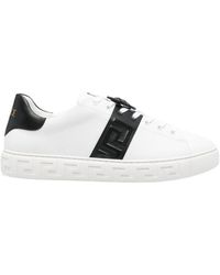 Versace - Lace-Up Low-Cut Casual Shoes - Lyst