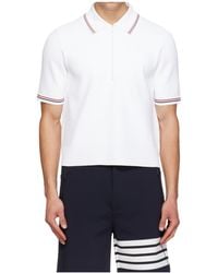 Thom Browne - Short-Sleeved Tennis Polo Shirt - Lyst