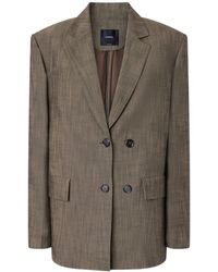Pinko - Buttoned Blazer Jacket - Lyst