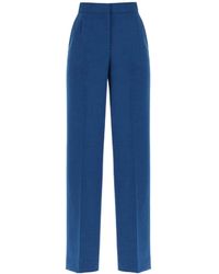 Tory Burch - Front-Pleat Tailored Trousers - Lyst