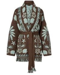 Alanui - Echoes Of The Island Wool And Cotton Cardigan - Lyst