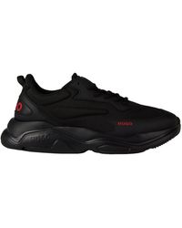 BOSS - Solid Color Sneakers - Lyst