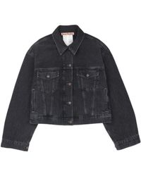 Acne Studios - Lapel Long-Sleeved Denim Jacket - Lyst