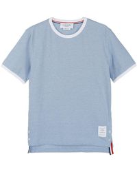 Thom Browne - Logo Patch Crewneck T-Shirt - Lyst