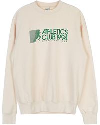 Sporty & Rich - Logo-Print Long-Sleeve Sweatshirt - Lyst