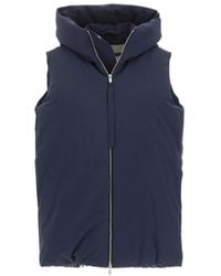 Jil Sander - Chaleco Zip-Up Hooded Gilet - Lyst