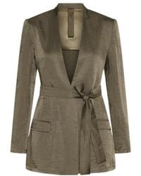 Marella - Belted Twill Jacket - Lyst