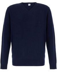 Aspesi - Fine Knit V-Neck Sweater - Lyst