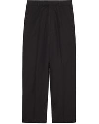 Gucci - Straight Leg Cropped Poplin Chino Trousers - Lyst