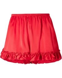 Simone Rocha - Ruffle-Trim Gathered Shorts - Lyst