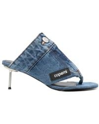 Coperni - 70Mm Denim Sandals - Lyst