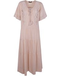 Seventy - Openwork Tiered Dress - Lyst