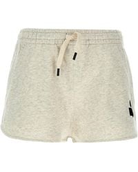 Isabel Marant - Mifa Logo-Flocked Mini Shorts - Lyst