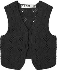 OPEN YY - Argyle Vest - Lyst