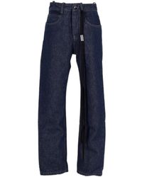 Ann Demeulemeester - High-Waist Straight-Leg Jeans - Lyst