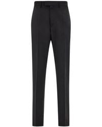 Ferragamo - Cotton Canvas Pants - Lyst