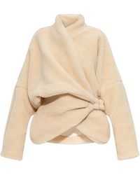 DARKPARK - Cindy Wrap Shearling Coat - Lyst