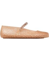 Jimmy Choo - Round-Toe Flat Shoes - Lyst