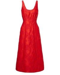 Emilia Wickstead - Labrina Jacquard Bouclé Midi Dress - Lyst
